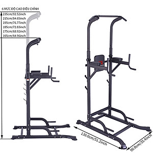 Xà Đơn Xà Kép Đa Năng T056 Điều Chỉnh Chiều Cao Di Động Đại Nam Sport + Kèm Găng Tay Tập Xà