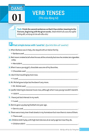 Bài Tập Viết Lại Câu Tiếng Anh ( Ôn Thi Vào Lớp 10 Và 10 Chuyên )