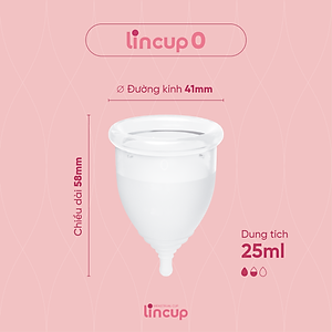 Cốc nguyệt san Lincup 0 chính hãng (25ml) - Nhập Khẩu Mỹ