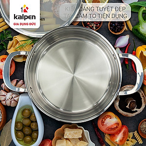 Nồi Inox 3 lớp đúc liền khối Kalpen Kazler 20cm dung tích 3.7L hàng Đức - Hàng chính hãng