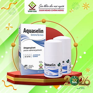 (+5ml FREE) Lăn khử mùi dành cho nam Aquaselin 50ml