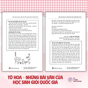 Sách Tờ Hoa - Những Bài Văn Của Học Sinh Giỏi Quốc Gia