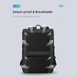 Balo Văn Phòng Chống Nước Chống Trộm Đựng Máy Tính Xách Tay 2 Cổng Usb Tiện Dụng Dung Tích Lớn Mark Ryden