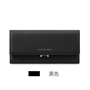 Ví dài bóp nữ cầm tay gấp da trơn kiểu dáng thời trang xinh