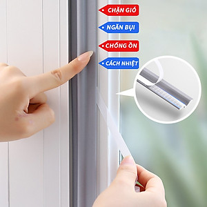 Ron Chặn Khe Cửa, Cuộn Dài 3met, Ron Dán Chân Cửa, Chặn Khe Cửa, Cách Âm, Ngăn Gió, Bụi, Côn Trùng, Hàng Nhập Khẩu