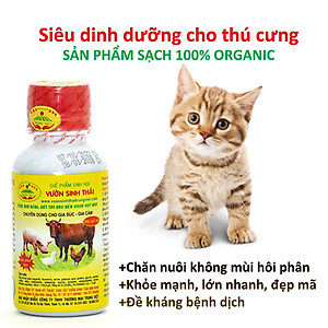 Chế phẩm sinh học VƯỜN SINH THÁI chăn nuôi Vỗ Béo không Mùi Hôi - Vật nuôi chắc thịt lớn nhanh ít bệnh dịch - Thức ăn bổ sung cho lợn gà chó mèo chim