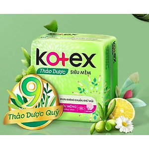Băng vệ sinh Kotex Thảo dược siêu mềm SMC 8 miếng