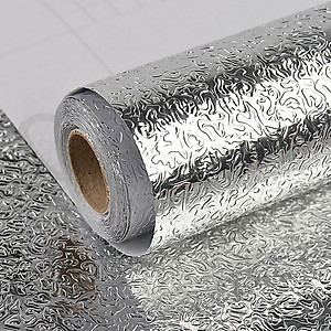 Cuộn Giấy Bạc Dán Bếp Cách Nhiệt, Miếng Decal Dán Tường Nhà Bếp Chống Thấm Bền Đẹp (Khổ 60cm)