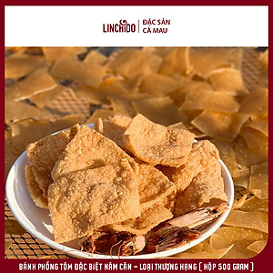 Đặc sản Cà Mau - Bánh Phồng Tôm Năm Căn - Loại Thượng Hạng ( Hộp 500 GRAM )