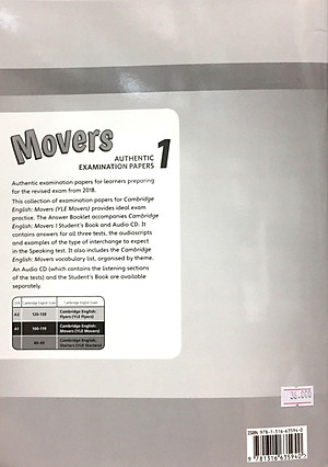 Cambridge English Movers 1 for Revised Exam from 2018 Ans Booklet