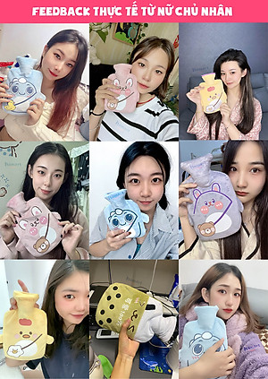 Túi Chườm Giữ Nhiệt Giảm Đau Bụng Kinh Hamart Chườm Nóng Ấm Cơ Thể Chườm Lạnh Hạ Sốt 2 Lớp Bông