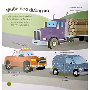 Sách Busy Machines - Trucks: Những Cỗ Máy Năng Nổ - Xe Tải (Song Ngữ Anh - Việt)