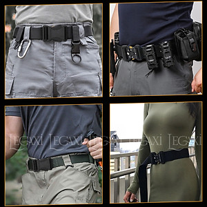Thắt Lưng Dây Nịt Khóa Nhôm Canvas Quân Đội Tháo Nhanh Vải Nylong Dù Thời Trang Nam Nữ Unisex Legaxi