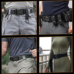 Thắt Lưng Dây Nịt Khóa Nhôm Canvas Quân Đội Tháo Nhanh Vải Nylong Dù Thời Trang Nam Nữ Unisex Legaxi