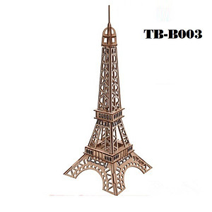 Đồ chơi lắp ráp gỗ 3D Mô hình Tháp Eiffel Laser