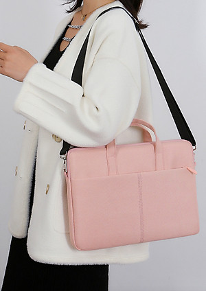 Túi xách vải chống sốc laptop macbook surface, túi công sở đeo chéo nam nữ cặp đựng laptop