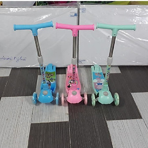 Xe trượt Scooter mẫu mới 2019 (hàng Cao cấp có giảm xóc + phanh chân) - Màu cho bé trai