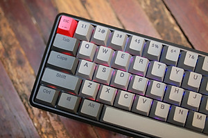 Bàn phím cơ không dây E-Dra EK368W V2 , Hotswap, E-Dra Switch (Brown/Red) - Hàng chính hãng