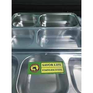 khay cơm GORILLA inox cao cấp 4 ngăn, 5 ngăn loại Trung