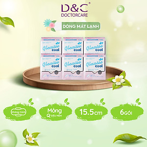 Combo 6 Băng vệ sinh hàng ngày Glamiss Cool BVS thảo dược 16cm siêu mát siêu khô thoáng
