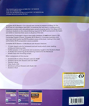 Complete IELTS B1 Workbook with answer & Audio CD
