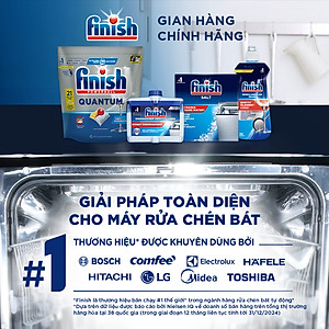 Combo 4 túi Viên Rửa Chén Bát Finish Powerball Quantum 21 viên
