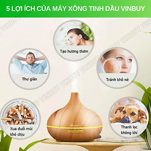 Máy phun sương tạo độ ẩm không khí dung tích lớn 550ml - cấp ẩm cho da, phòng điều hòa, khuếch tán tinh dầu - Chĩnh Hãng - VinBuy