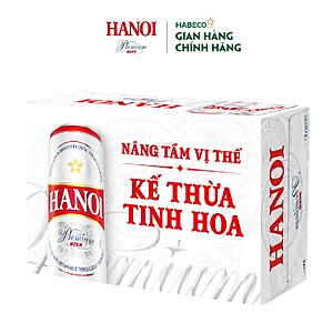 Bia Hanoi Premium - Thùng 24 lon 330ml