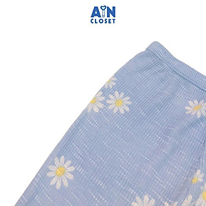 Quần Legging dài bé gái họa tiết Cúc xanh thun gân - AICDBGVDEVI1 - AIN Closet