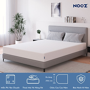 Nệm Foam NOOZ Home Goods  Tiêu Chuẩn CertiPUR-US Với Hai Tầng Foam Nâng Đỡ Ruột Đệm Cao Su Non Vỏ Nệm Tencel