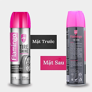 Xịt Dưỡng Bóng Và Phục Hồi Lốp Ô Tô Xe Hơi Flamingo F010 500ml