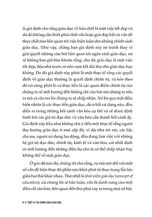 TRIẾT LÝ VÀ CHÍNH SÁCH GIÁO DỤC