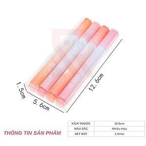 Set 4 bút highlight dạ quang đánh dấu dòng ombre