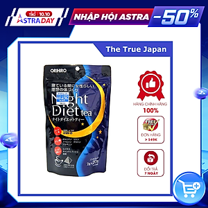 Combo 2 Gói Trà Giảm Cân Thảo Mộc Ban Đêm Night Diet Tea Orihiro Nhật Bản 20 túi lọc/gói