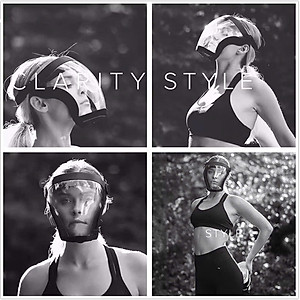 Kính Chống Giọt Bắn, Mặt Nạ Bảo Hộ Chạy Bộ, Kính chắn, Mặt Nạ Viền Đen Đeo Chống Bụi Đi Đường