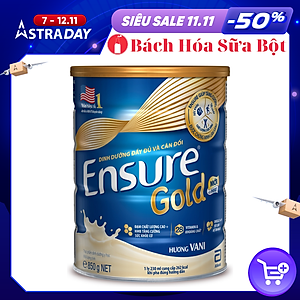 Thực Phẩm Dinh Dưỡng Y Học: Ensure Gold Vani 850g
