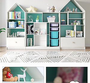 Kệ sách / để đồ chơi trẻ em cao cấp ks06