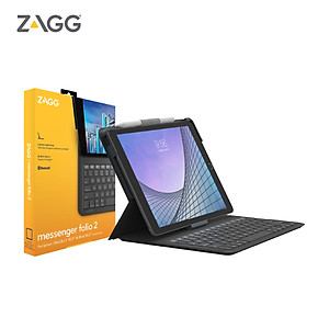 Ốp lưng kèm bàn phím ZAGG Messenger Folio 2 iPad 10.2/10.5" - 103007169 - Hàng chính hãng