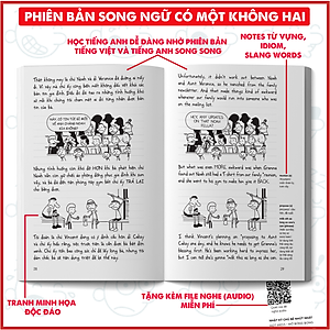 Nhật Ký Chú Bé Nhút Nhát tập 19 song ngữ & tiếng Việt - Diary of a Wimpy Kid: Hot mess, tặng file nghe & note từ vựng