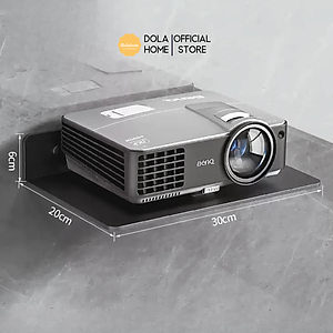 Kệ treo kim loại Dola Home để máy chiếu, camera, bộ phát WiFi, loa, bàn phím không cần khoan đục có lỗ đi dây điện.