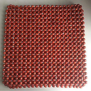 Miếng đệm lót ghế hạt tròn gỗ hương cao cấp 45x45 cm - Hàng chính hãng (Giao màu ngẫu nhiên)