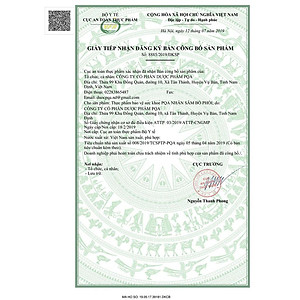 Nhân Sâm Bổ Phổi PQA Hỗ Trợ Thanh Họng, Giảm Ho, Long Đờm Và Thông Thoáng Đường Thở Hộp 125ml