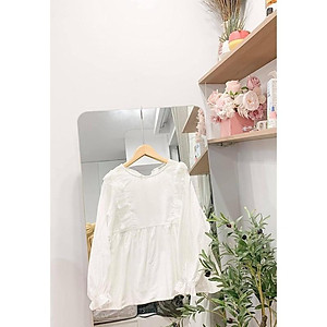 Áo babydoll trắng (hàng sẵn) - ao baby doll tiểu thư xinh mới về