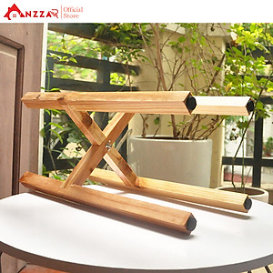 Đôn gỗ vuông để cây cảnh trang trí trong nhà nhiều kích thước, giá gỗ đỡ chậu cây Anzzar DG-05