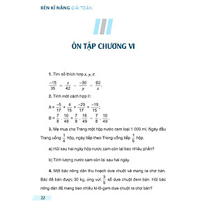 Sách Rèn kĩ năng giải Toán lớp 6 Tập 2