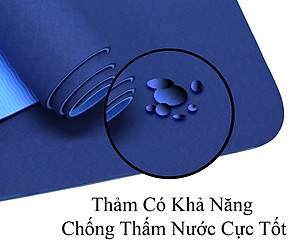 Thảm Tập Yoga 2 Lớp TPE 6mm Cao Cấp - Thảm Tập Gym và Yoga Chuyên Nghiệp QS - Nhiều Màu