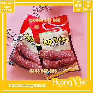 Đặc Sản Sóc Trăng - Lạp Xưởng Xông Khói Tân Huê Viên 500G, Đặc Sản Lạp Xưởng Sóc Trăng Tân Huê Viên Vị Khói Tự Nhiên Thơm Ngon Và An Toàn