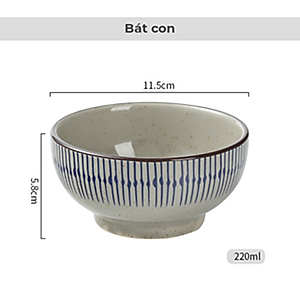 Bán lẻ bộ bát đĩa men tiêu cổ GOSU tráng men cao cấp