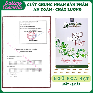 Mặt Nạ Đắp NGŨ HOA HẠT 200g Quyên Lara - Giúp Mờ Nám, Sạch Mụn, Tàn Nhang, Trắng Da, Cân Bằng Độ Ẩm Cho Da, Làm Mát Da, Chống Dị Ứng