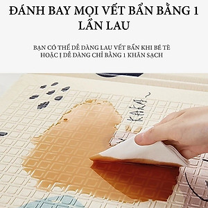 Thảm Trải Sàn Cho Bé Xốp XPE 2 Mặt Phủ Silicone Hàn Quốc Mẫu Đẹp Chống Thấm, Chống Va Đập Trơn Trượt-1m8*2m Hàng Chính Hãng TOKDODO